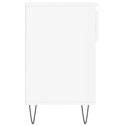 Shoe Cabinet High Gloss White 102x36x60 cm Engineered Wood