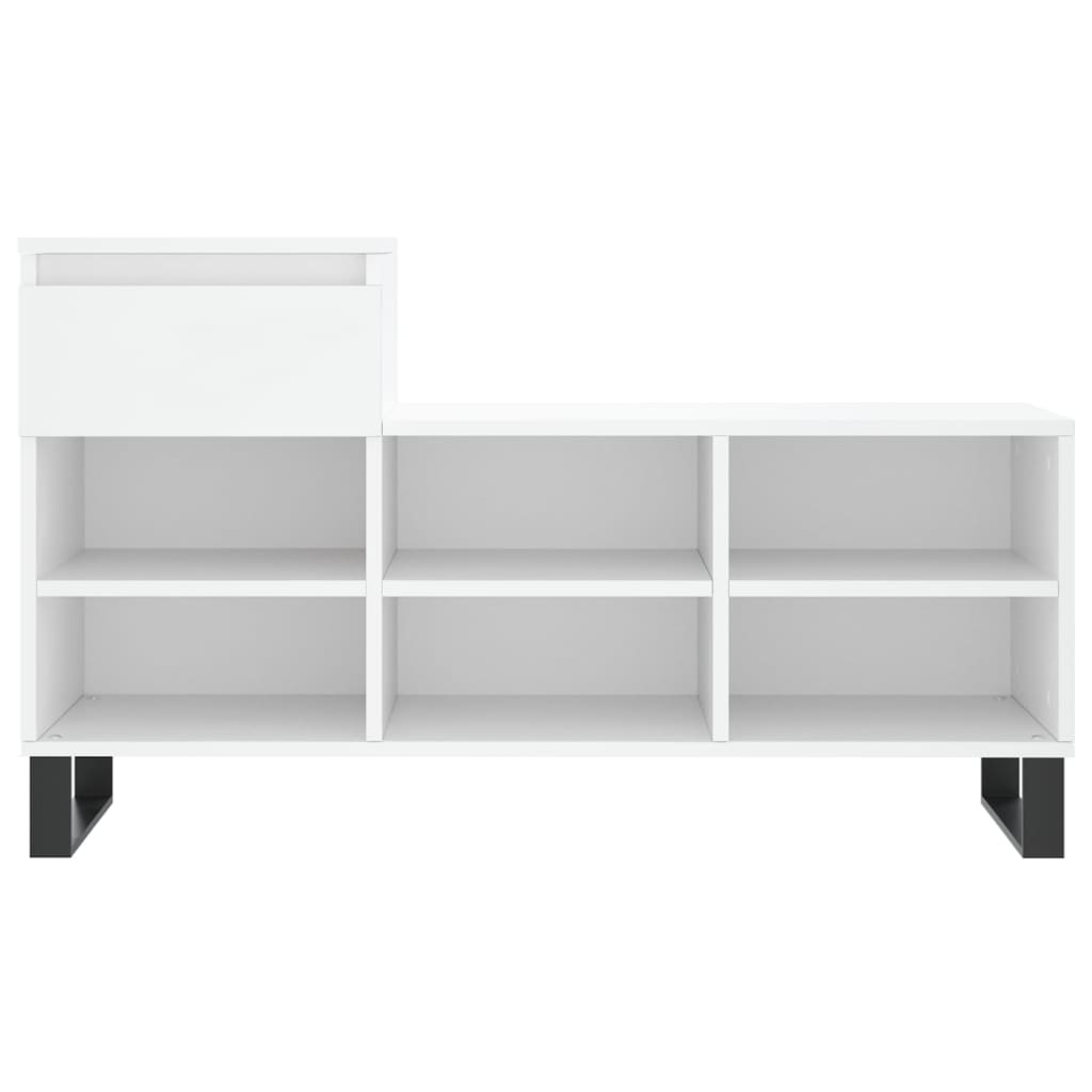 Shoe Cabinet White 102x36x60 cm Engineered Wood