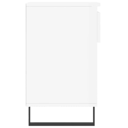 Shoe Cabinet High Gloss White 102x36x60 cm Engineered Wood