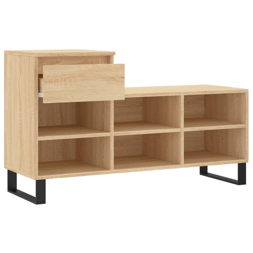 Shoe Cabinet Sonoma Oak 102x36x60 cm Engineered Wood