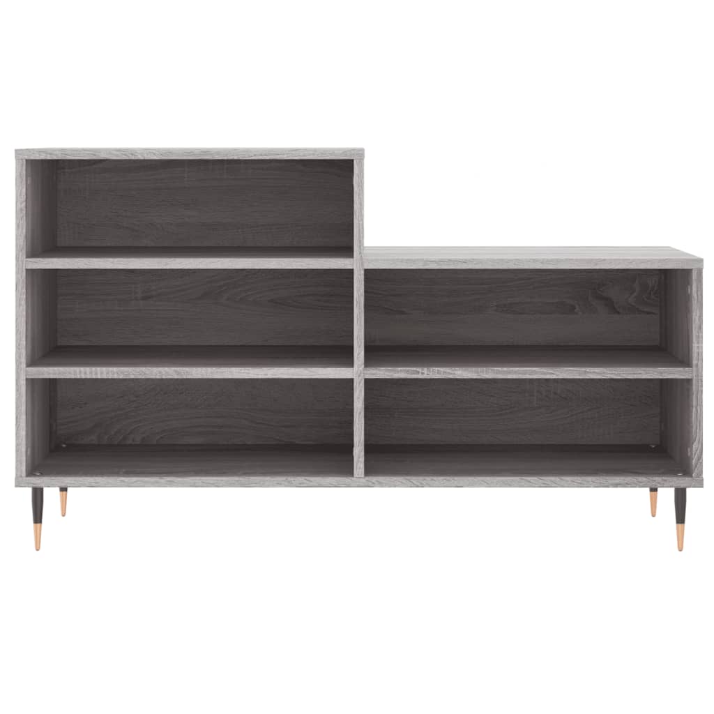 Shoe Cabinet Grey Sonoma 102x36x60 cm Engineered Wood