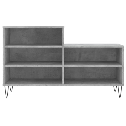 Shoe Cabinet Concrete Grey 102x36x60 cm Engineered Wood