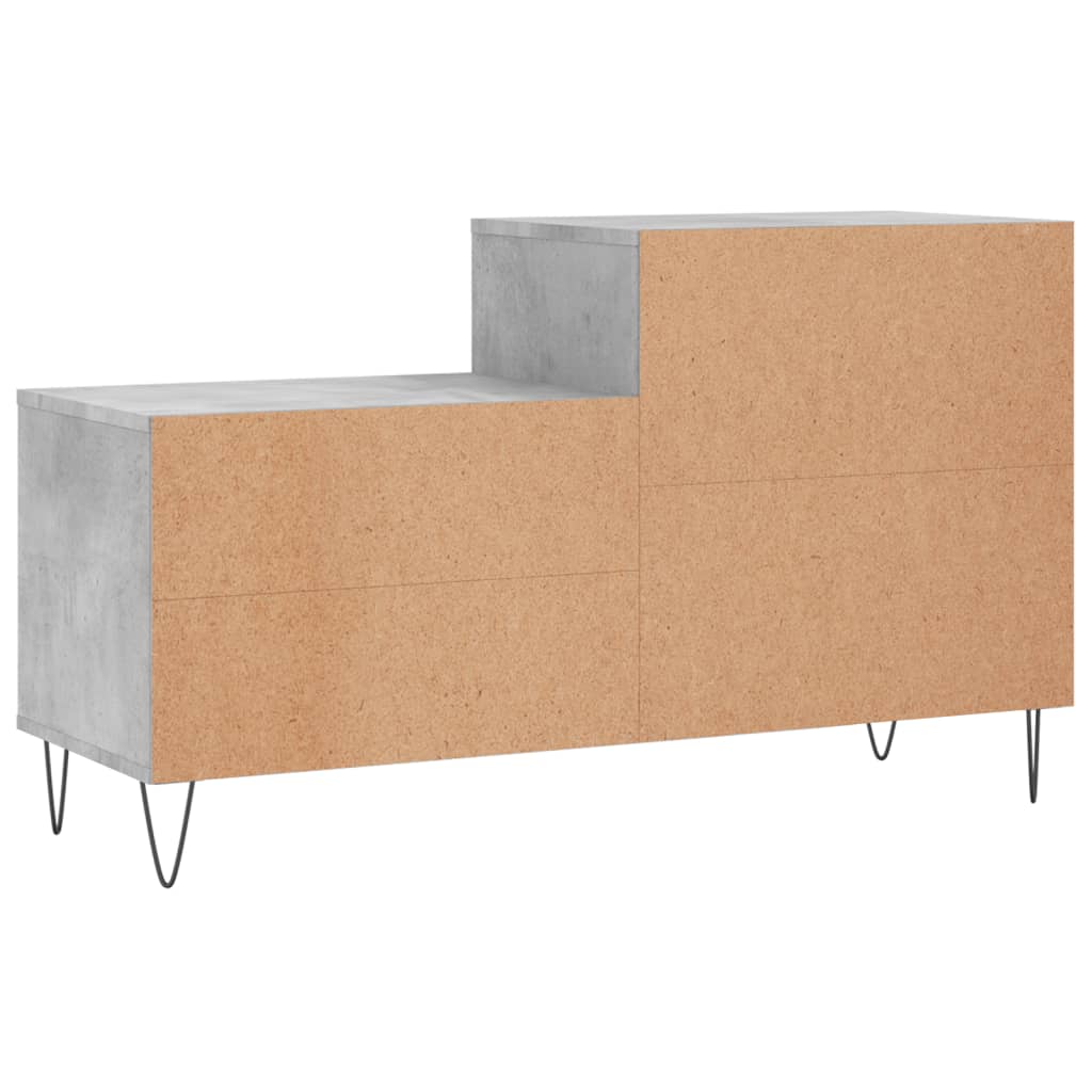 Shoe Cabinet Concrete Grey 102x36x60 cm Engineered Wood