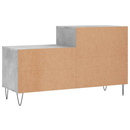 Shoe Cabinet Concrete Grey 102x36x60 cm Engineered Wood