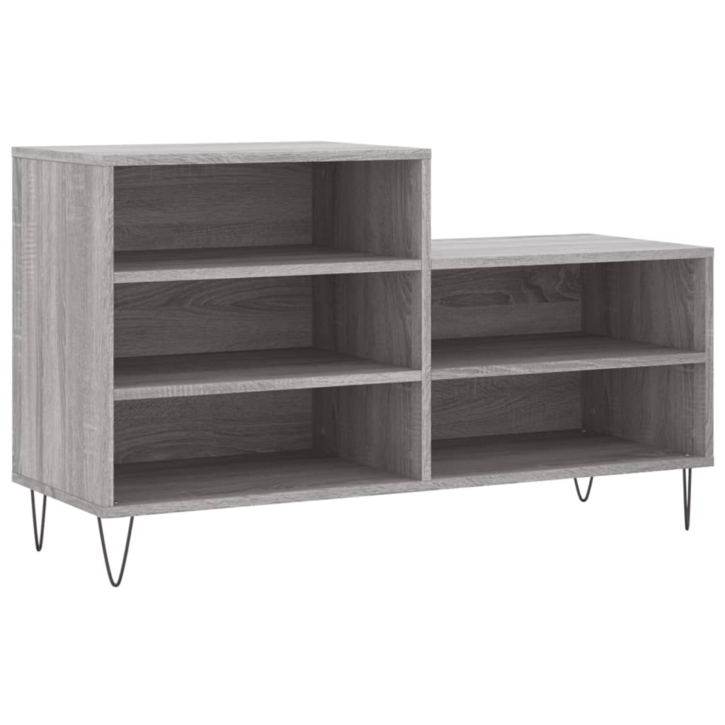 Shoe Cabinet Grey Sonoma 102x36x60 cm Engineered Wood