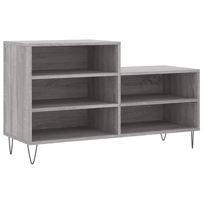 Shoe Cabinet Grey Sonoma 102x36x60 cm Engineered Wood