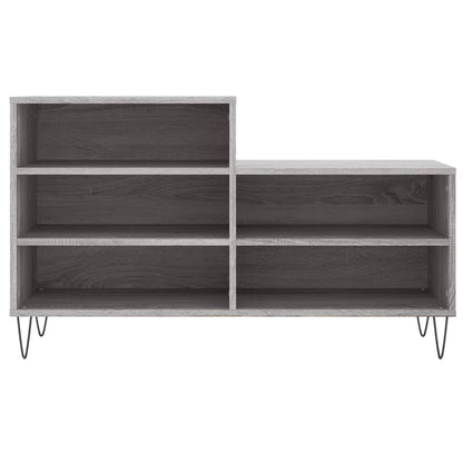 Shoe Cabinet Grey Sonoma 102x36x60 cm Engineered Wood