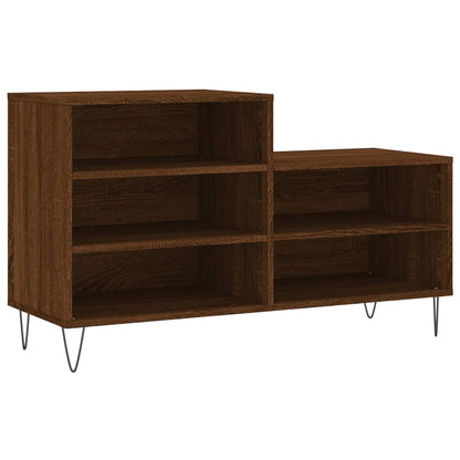 Shoe Cabinet Brown Oak 102x36x60 cm Engineered Wood
