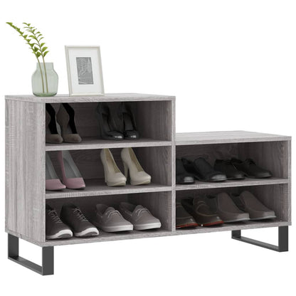 Shoe Cabinet Grey Sonoma 102x36x60 cm Engineered Wood