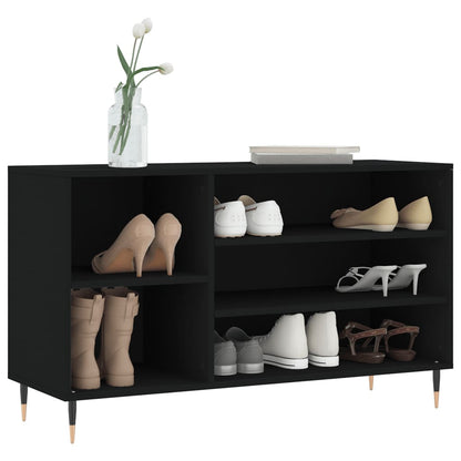 Shoe Cabinet Black 102x36x60 cm Engineered Wood