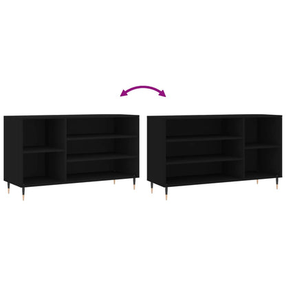 Shoe Cabinet Black 102x36x60 cm Engineered Wood