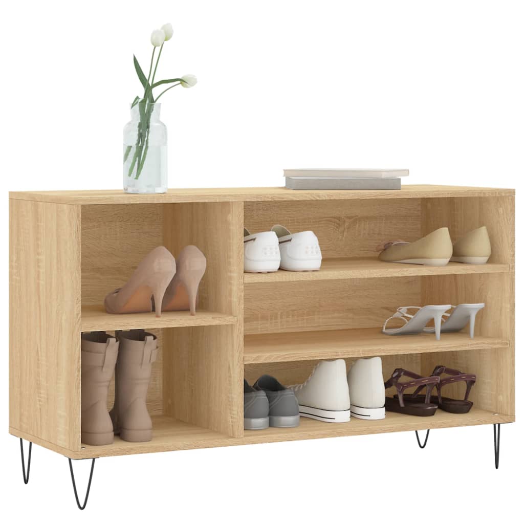 Shoe Cabinet Sonoma Oak 102x36x60 cm Engineered Wood