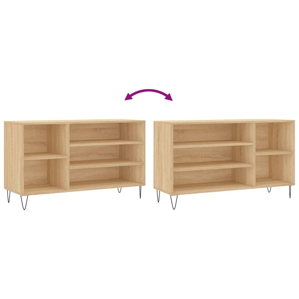 Shoe Cabinet Sonoma Oak 102x36x60 cm Engineered Wood