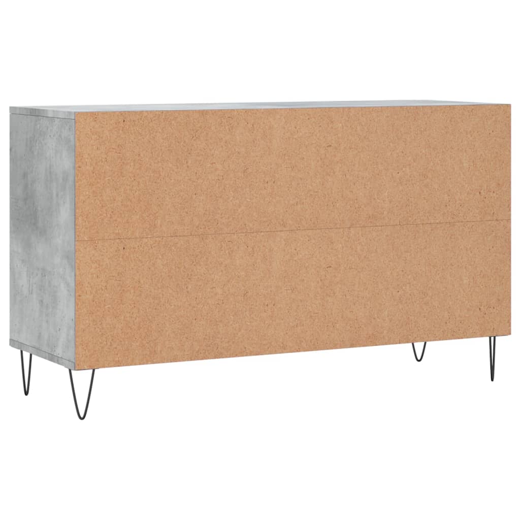 Shoe Cabinet Concrete Grey 102x36x60 cm Engineered Wood