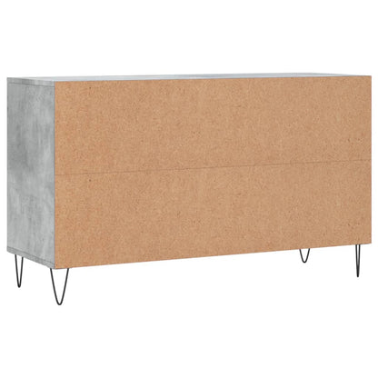 Shoe Cabinet Concrete Grey 102x36x60 cm Engineered Wood