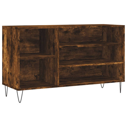 Shoe Cabinet Smoked Oak 102x36x60 cm Engineered Wood