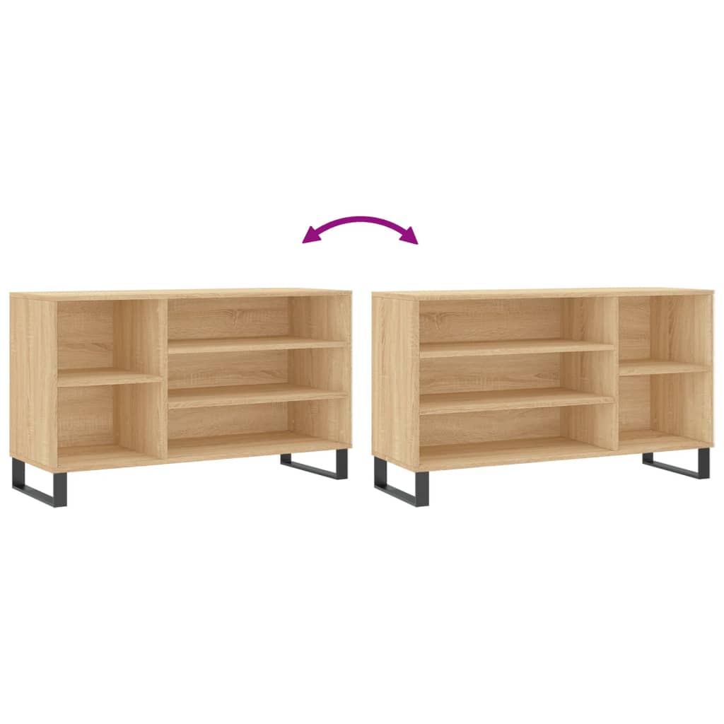 Shoe Cabinet Sonoma Oak 102x36x60 cm Engineered Wood
