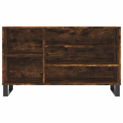 Shoe Cabinet Smoked Oak 102x36x60 cm Engineered Wood