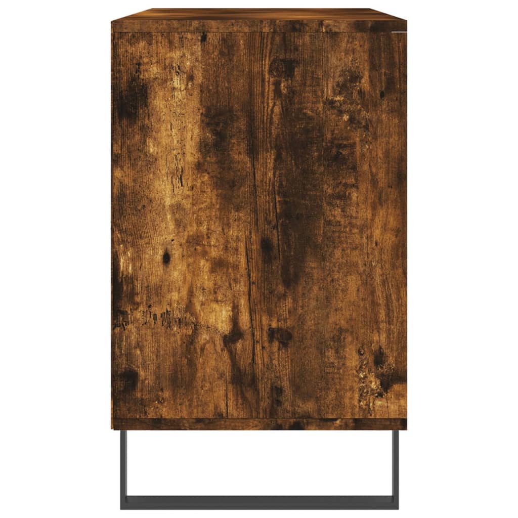 Shoe Cabinet Smoked Oak 102x36x60 cm Engineered Wood