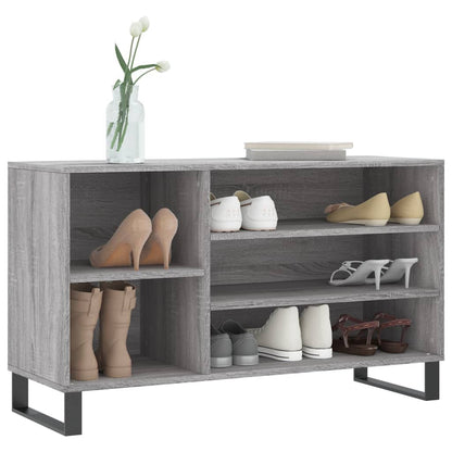 Shoe Cabinet Grey Sonoma 102x36x60 cm Engineered Wood