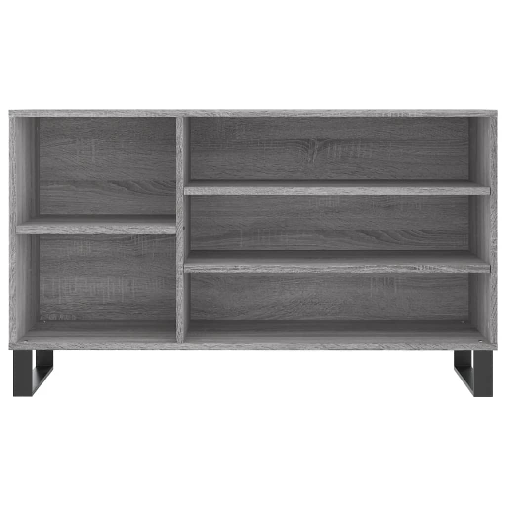 Shoe Cabinet Grey Sonoma 102x36x60 cm Engineered Wood