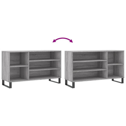 Shoe Cabinet Grey Sonoma 102x36x60 cm Engineered Wood