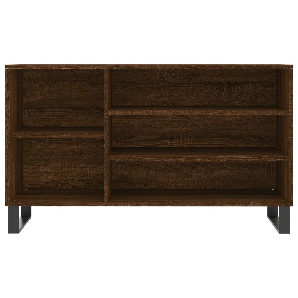 Shoe Cabinet Brown Oak 102x36x60 cm Engineered Wood