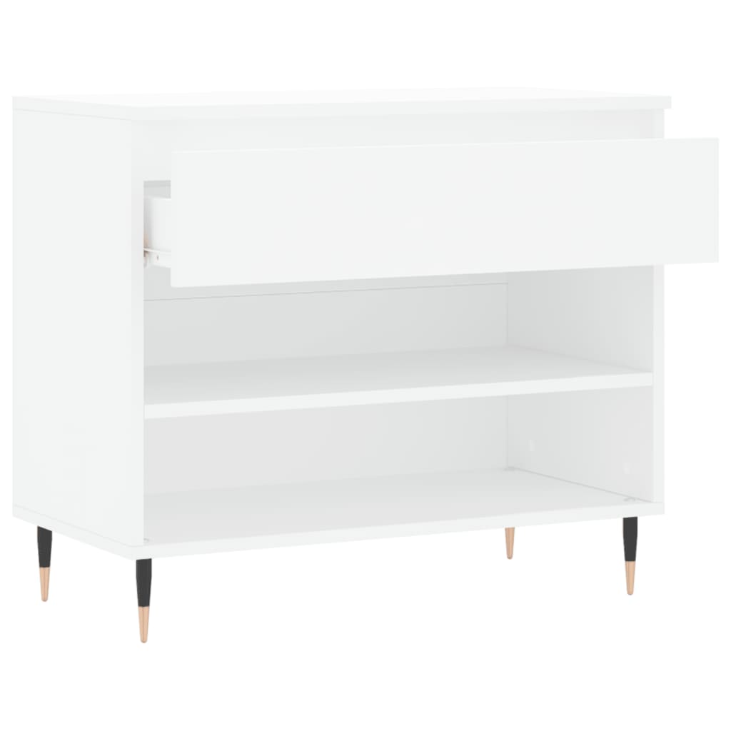 Shoe Cabinet White 70x36x60 cm Engineered Wood