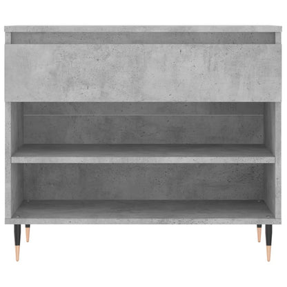 Shoe Cabinet Concrete Grey 70x36x60 cm Engineered Wood