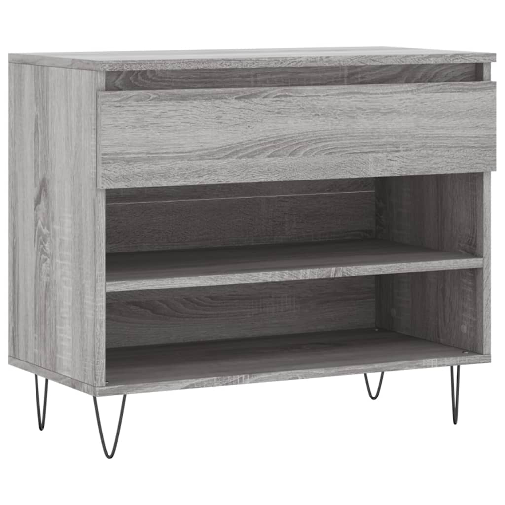 Shoe Cabinet Grey Sonoma 70x36x60 cm Engineered Wood