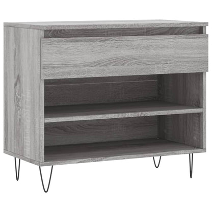 Shoe Cabinet Grey Sonoma 70x36x60 cm Engineered Wood