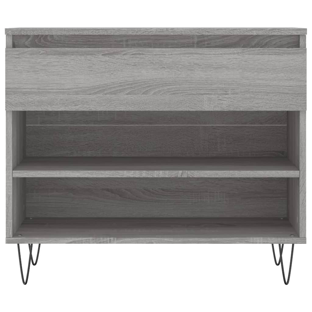Shoe Cabinet Grey Sonoma 70x36x60 cm Engineered Wood