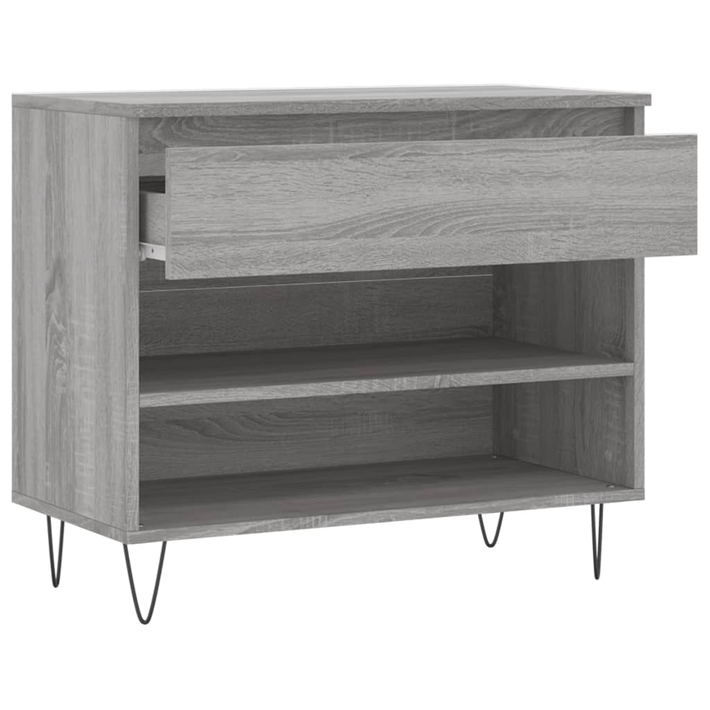 Shoe Cabinet Grey Sonoma 70x36x60 cm Engineered Wood