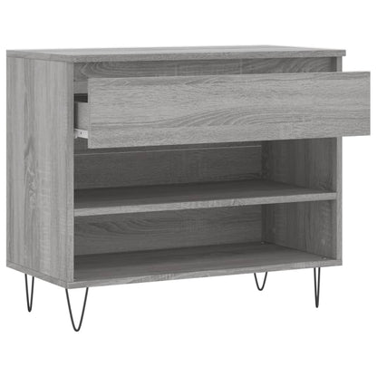 Shoe Cabinet Grey Sonoma 70x36x60 cm Engineered Wood