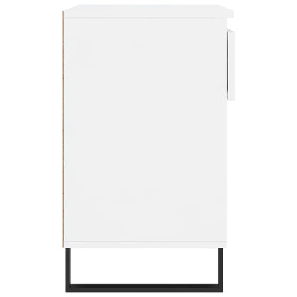 Shoe Cabinet High Gloss White 70x36x60 cm Engineered Wood