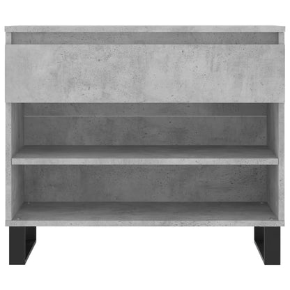 Shoe Cabinet Concrete Grey 70x36x60 cm Engineered Wood
