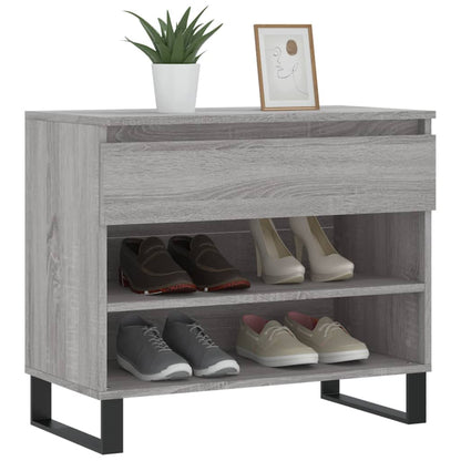 Shoe Cabinet Grey Sonoma 70x36x60 cm Engineered Wood
