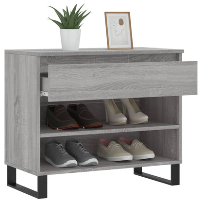 Shoe Cabinet Grey Sonoma 70x36x60 cm Engineered Wood