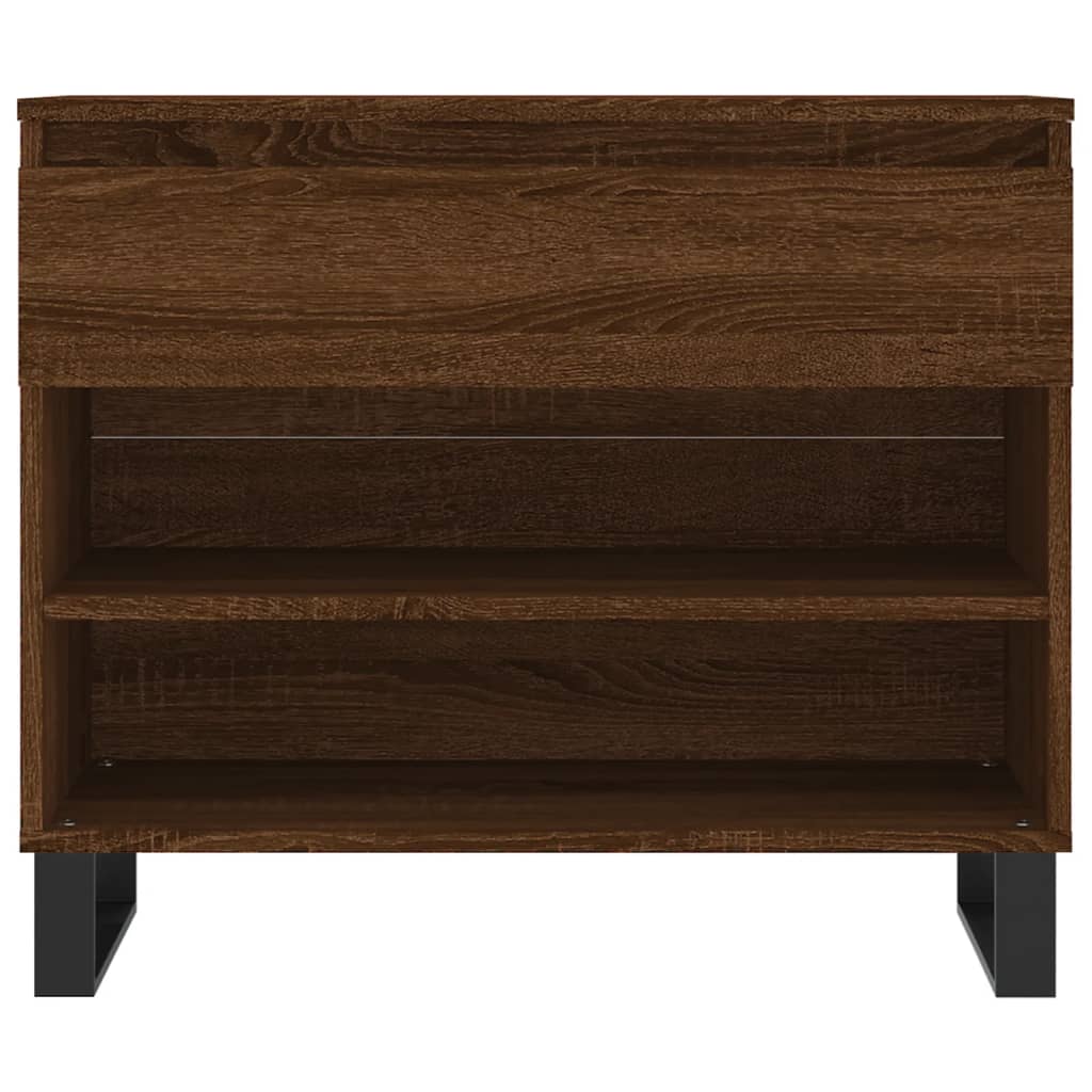 Shoe Cabinet Brown Oak 70x36x60 cm Engineered Wood