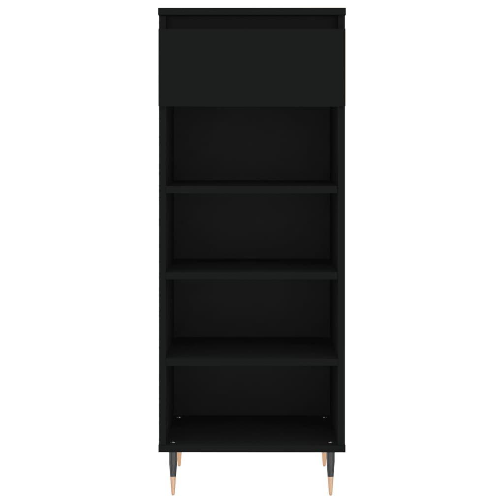 Shoe Cabinet Black 40x36x105 cm Engineered Wood