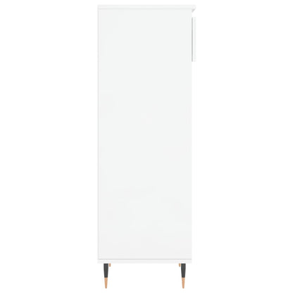 Shoe Cabinet High Gloss White 40x36x105 cm Engineered Wood