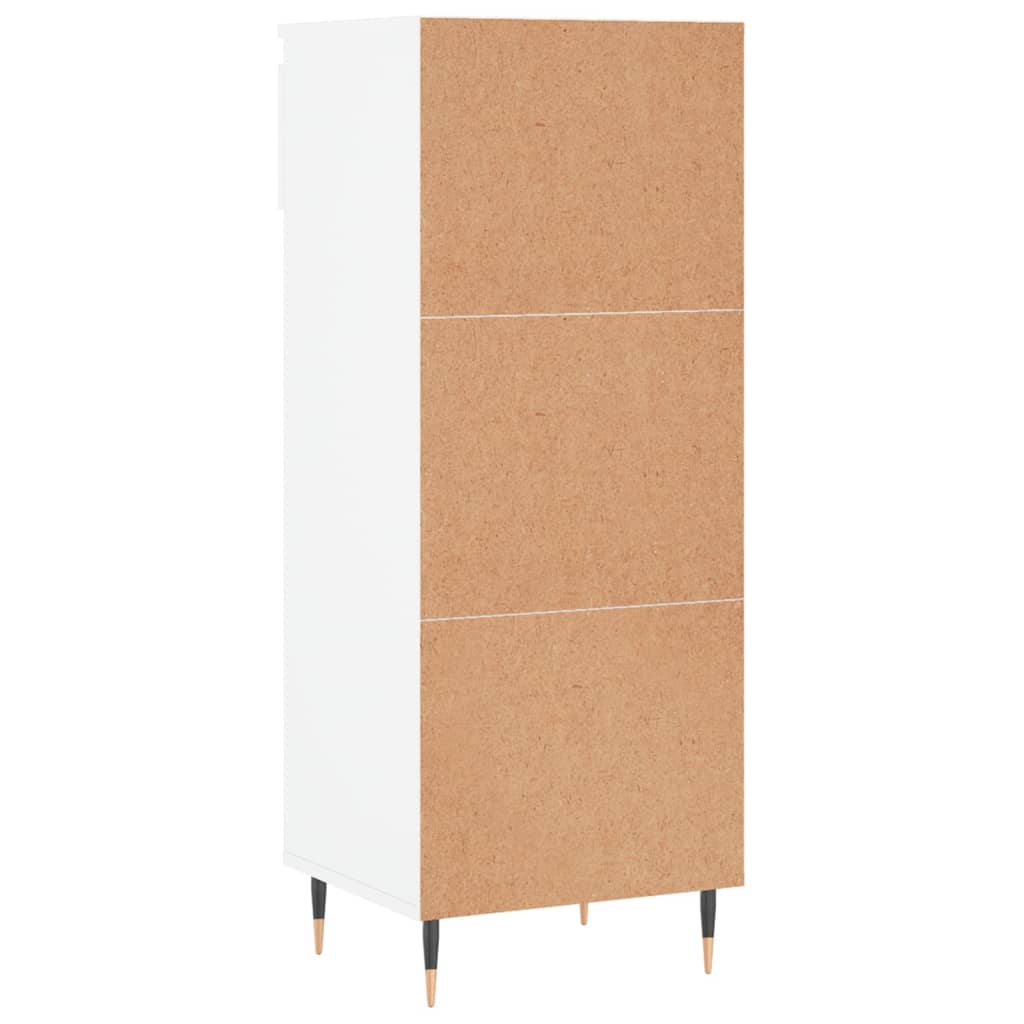 Shoe Cabinet High Gloss White 40x36x105 cm Engineered Wood