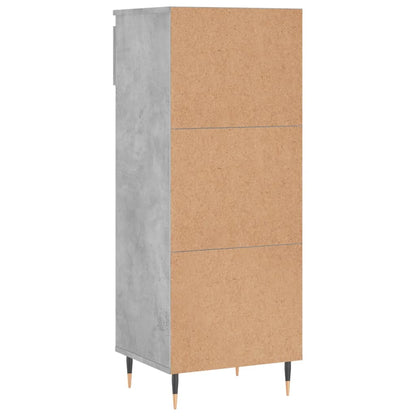 Shoe Cabinet Concrete Grey 40x36x105 cm Engineered Wood