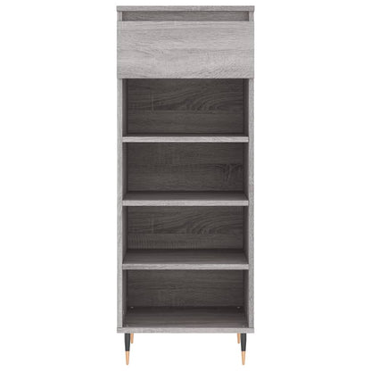 Shoe Cabinet Grey Sonoma 40x36x105 cm Engineered Wood