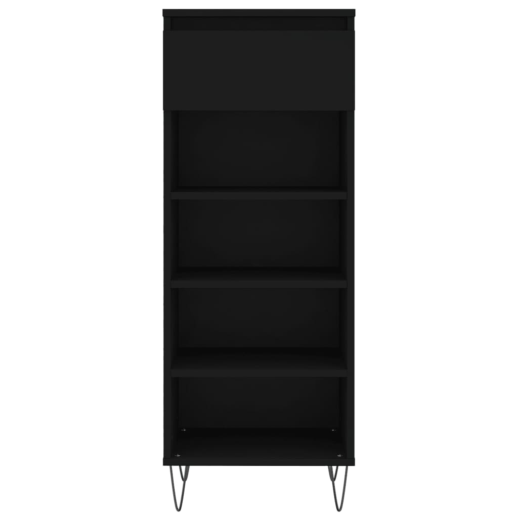 Shoe Cabinet Black 40x36x105 cm Engineered Wood