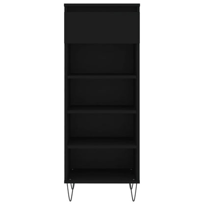 Shoe Cabinet Black 40x36x105 cm Engineered Wood