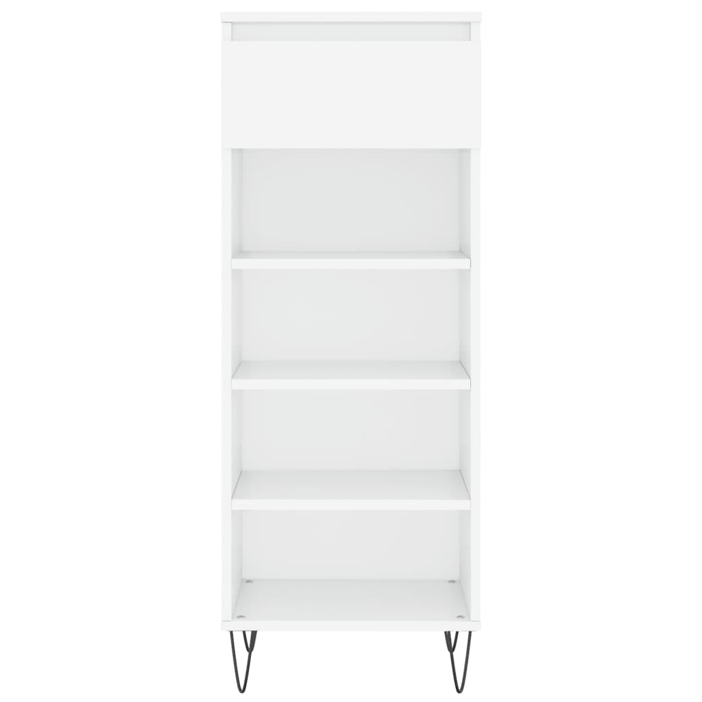Shoe Cabinet High Gloss White 40x36x105 cm Engineered Wood