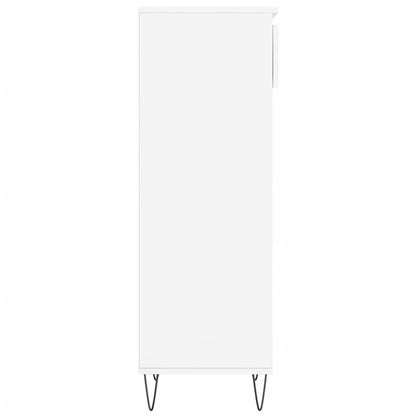 Shoe Cabinet High Gloss White 40x36x105 cm Engineered Wood