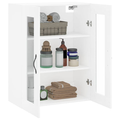 Wall Mounted Cabinet White 69.5x34x90 cm Engineered Wood