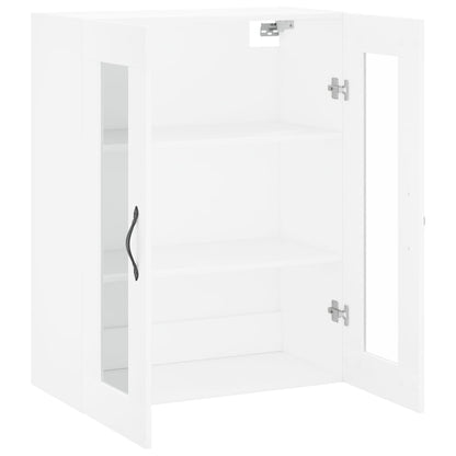 Wall Mounted Cabinet White 69.5x34x90 cm Engineered Wood